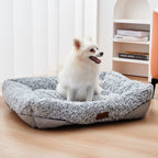 Hundebett aus Rosen-Velours – Sofa für Hunde & Katzen