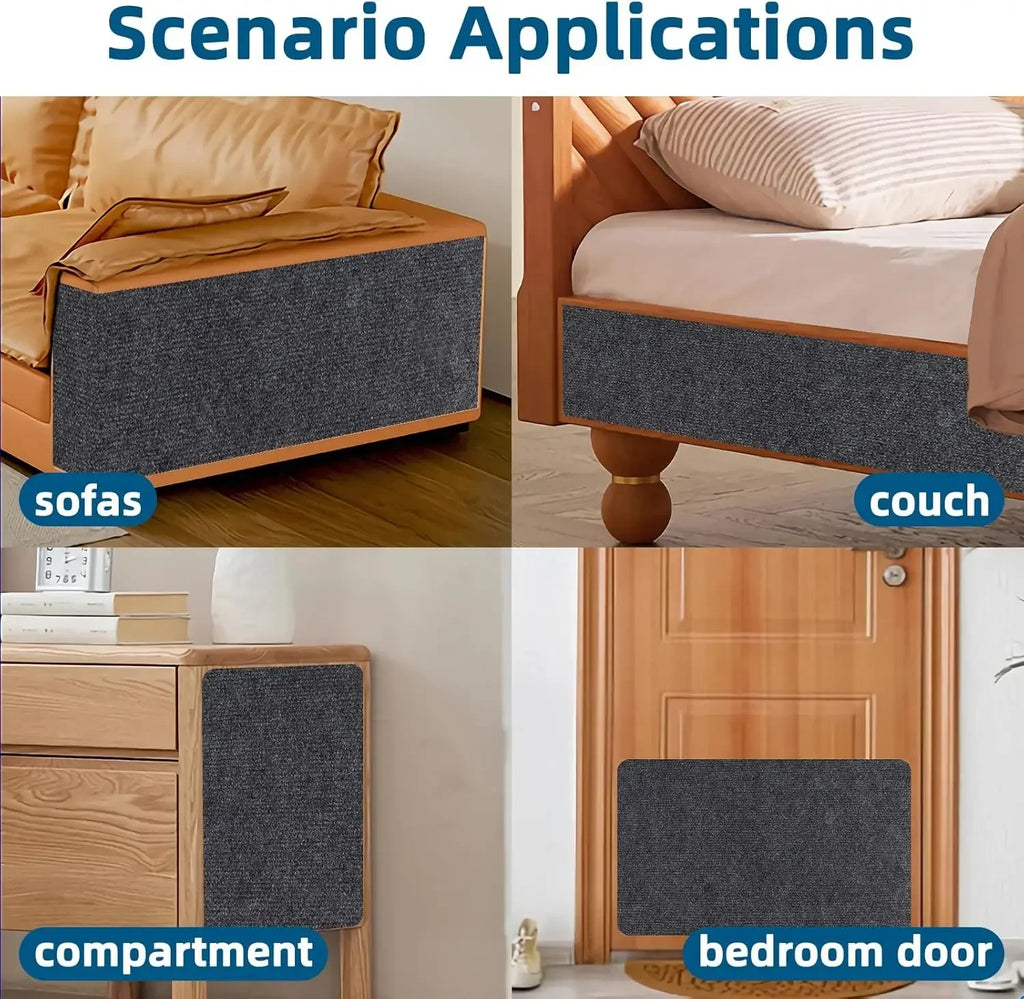 Katzen Kratzmatte für Sofa & Möbel – Selbstklebender Kratzschutz (zuschneidbar)