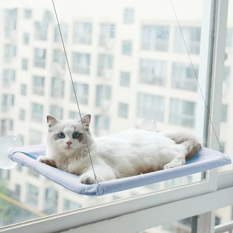 Fenster Katzen Hängematte – Bequeme Sonnenliege & Fensterbett bis 20 kg