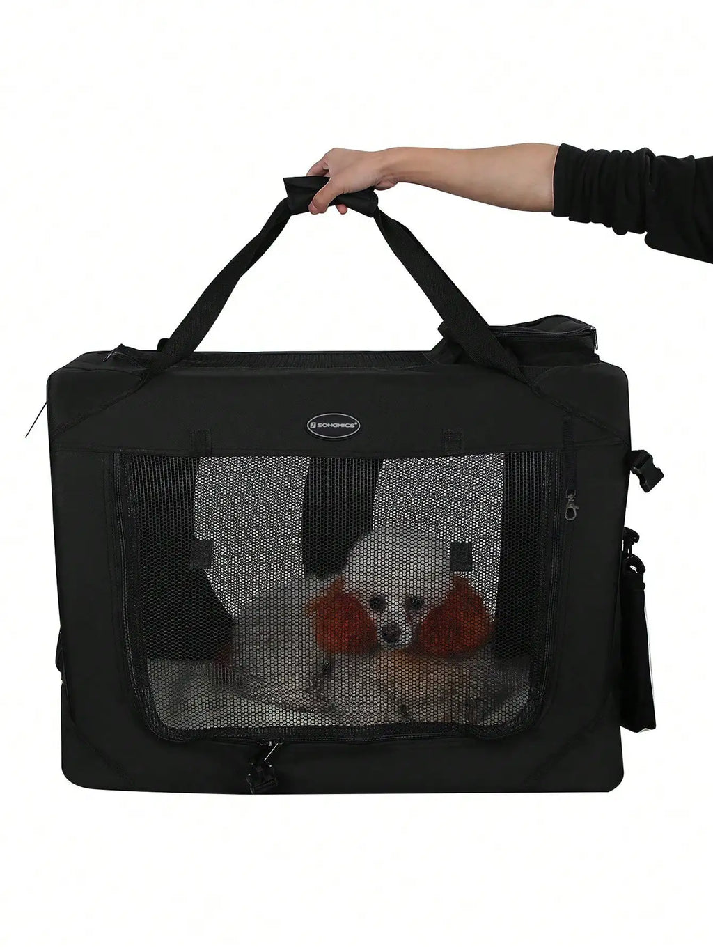 FEANDREA Faltbare Hundebox – Leichte Transportbox & Ruheplatz für Hunde (60 × 42 × 42 cm)