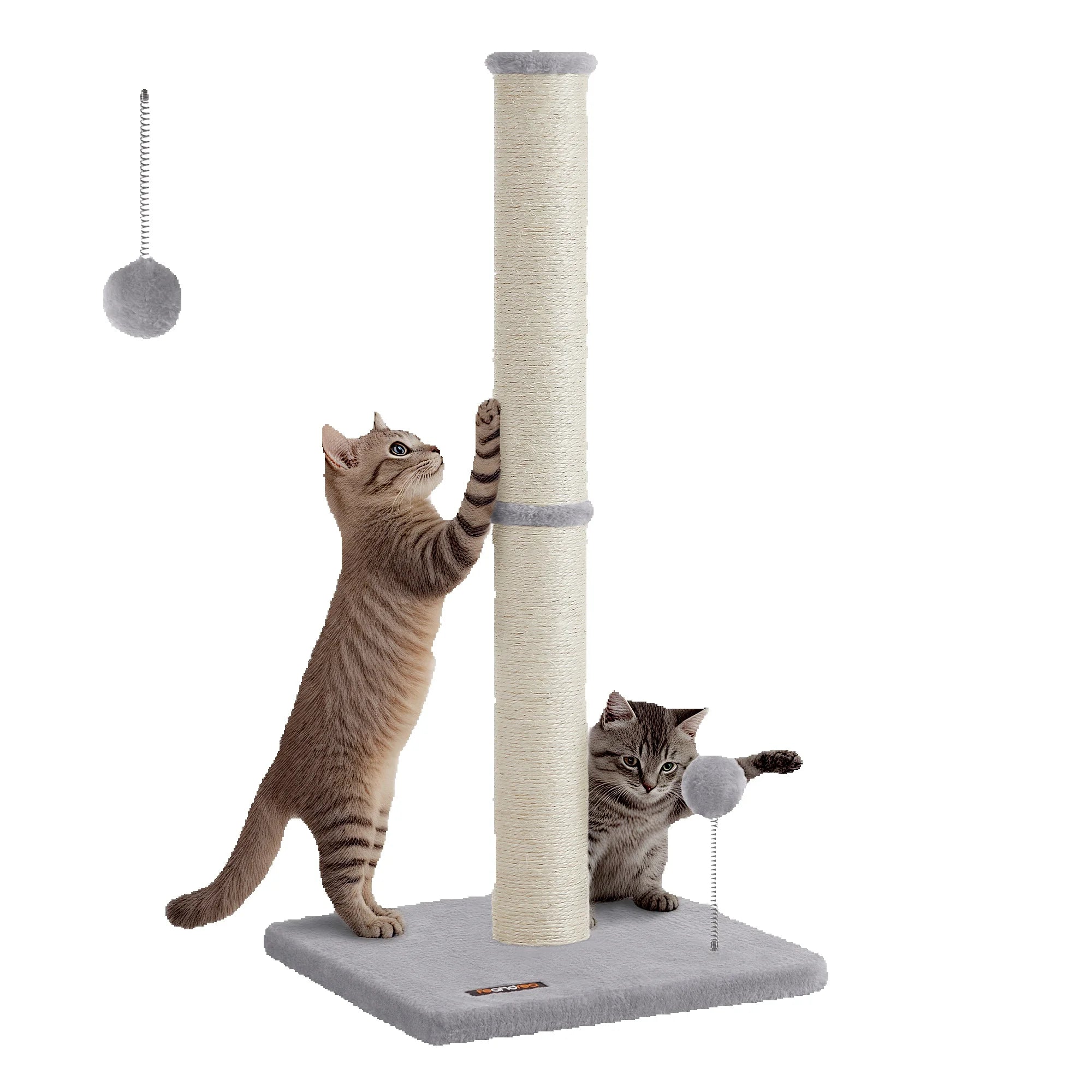 FEANDREA Kratzsäule 85 cm – Extra dicke Sisal-Kratzsäule für Katzen