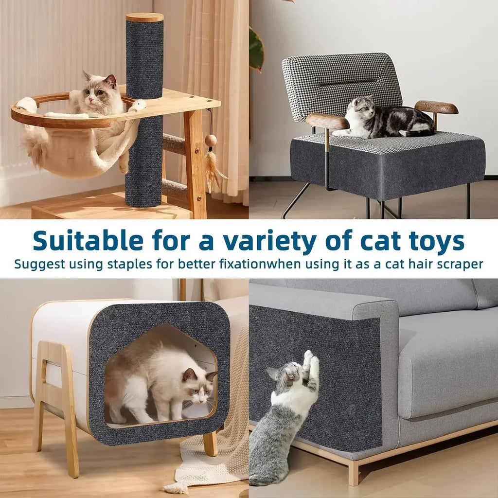 Katzen Kratzmatte für Sofa & Möbel – Selbstklebender Kratzschutz (zuschneidbar)