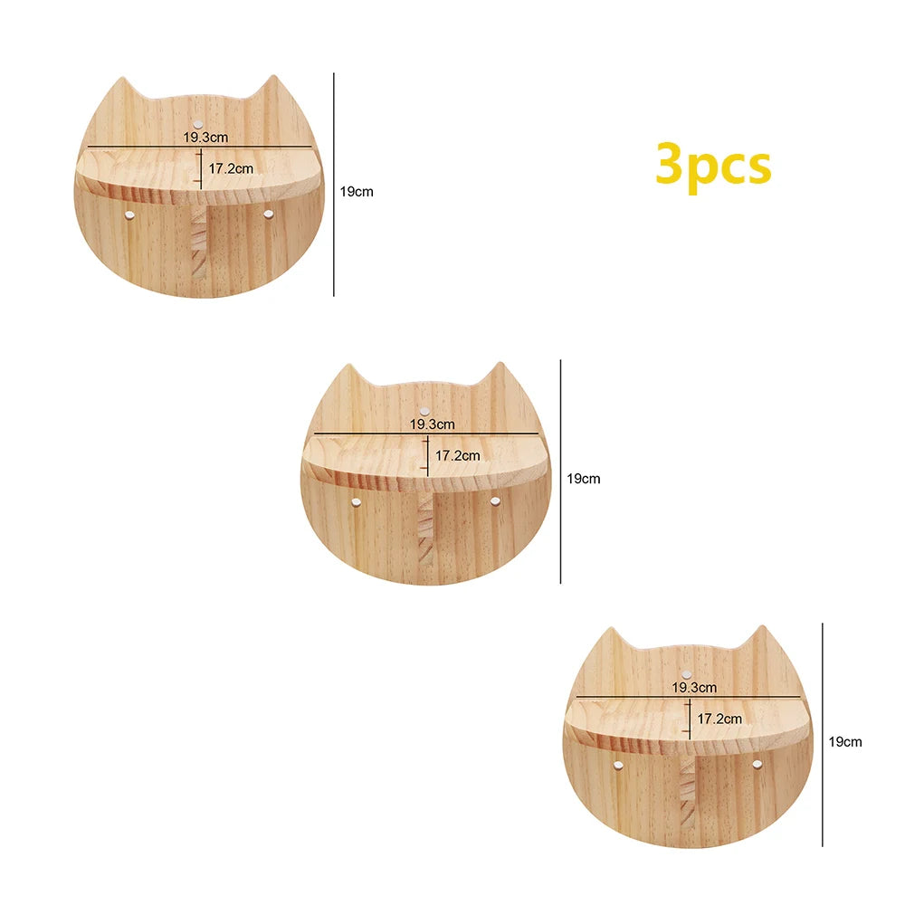 Individuelle Kletterwand Katzen Kletterregale aus Holz – Vertikaler Spielplatz mit Sisal & Hängematte