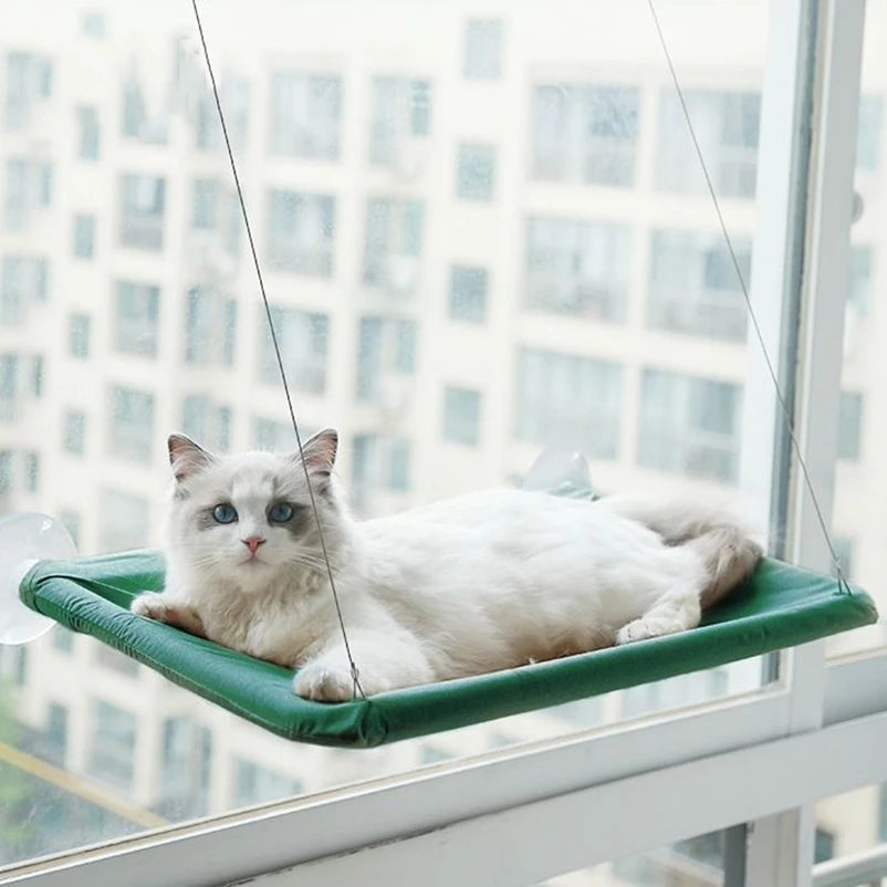 Fenster Katzen Hängematte – Bequeme Sonnenliege & Fensterbett bis 20 kg