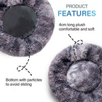 Donut Hundebett & Katzenbett – Beruhigendes Langplüsch-Kuschelbett in S–XL